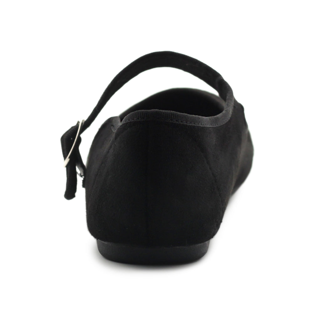 SHOE PAINT Black Flat Sandal for Woman_Uk6 : : Shoes & Handbags