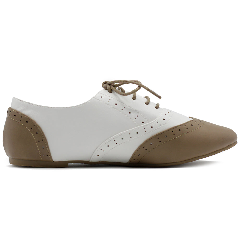 MAIDIHAO Womens Comfort Lace Up Oxford Shoes