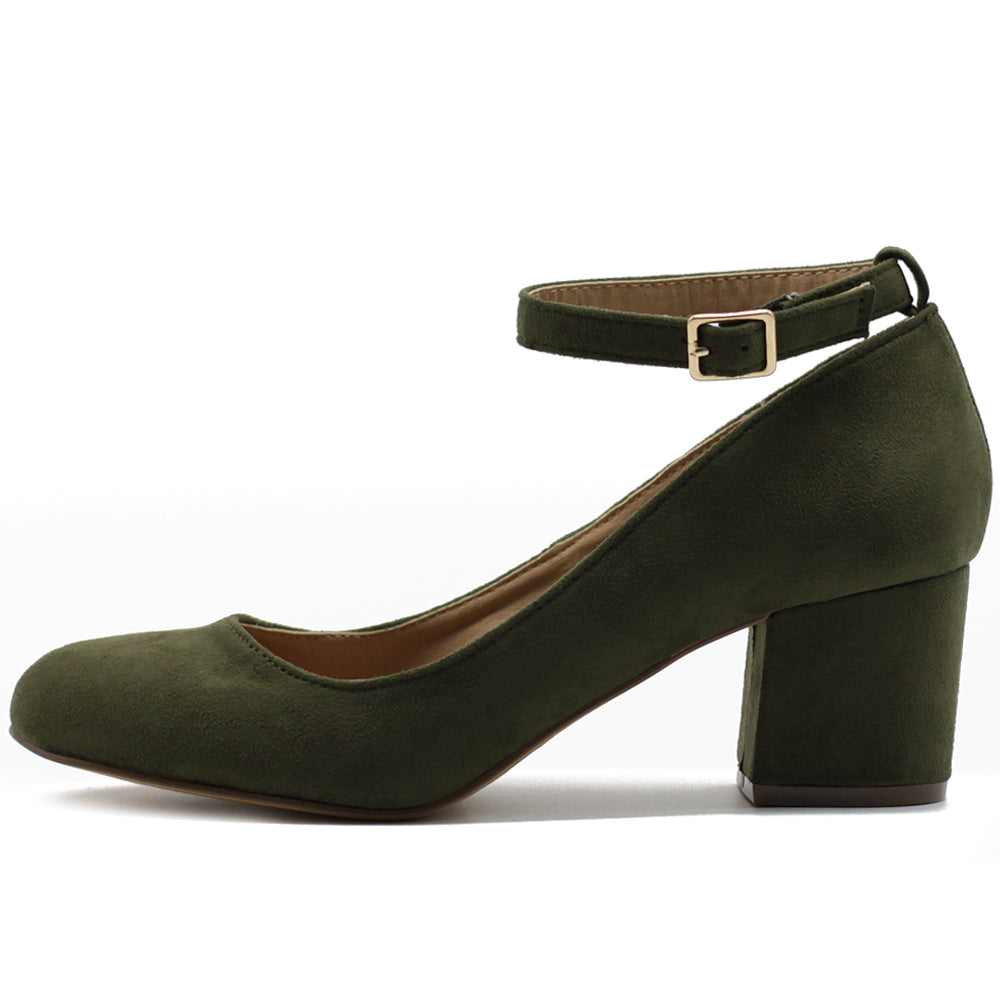 Mid heel sandals in black suede - online shoe store Pura Lopez . PURA LOPEZ