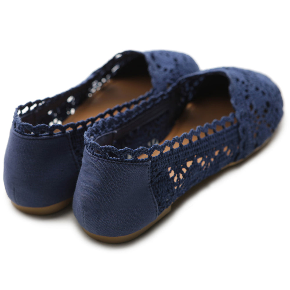 Blue lace up ballet on sale flats